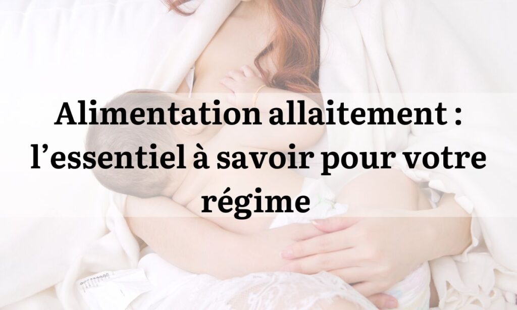 alimentation allaitement